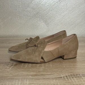 Cole Haan Viola Skimmer Flat Point Toe Light Whiskey Suede Size 7.5B Shoes